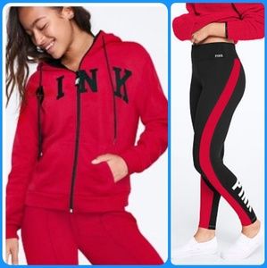 PINK Full Zip and Fleece Lined Legging Set